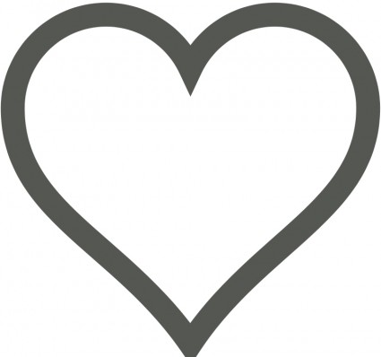 Heart Icon (Deselected) Free vector in Open office drawing svg 
