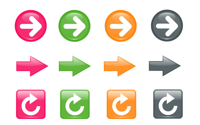 56 Free Arrow Symbols  Icons | designworkplan  wayfinding design