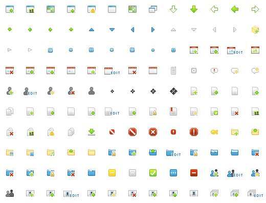 Artistic  Realistic Icons Collection free download