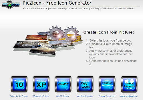 Free Icon Maker - Beautiful icons with a minimum of graphics 