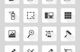 Graphics And Chart Outline And Filled Icon Set Stock Vector 
