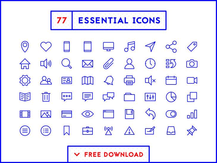 60  Free Line Icon Sets ??? Free Icons  CSS Author