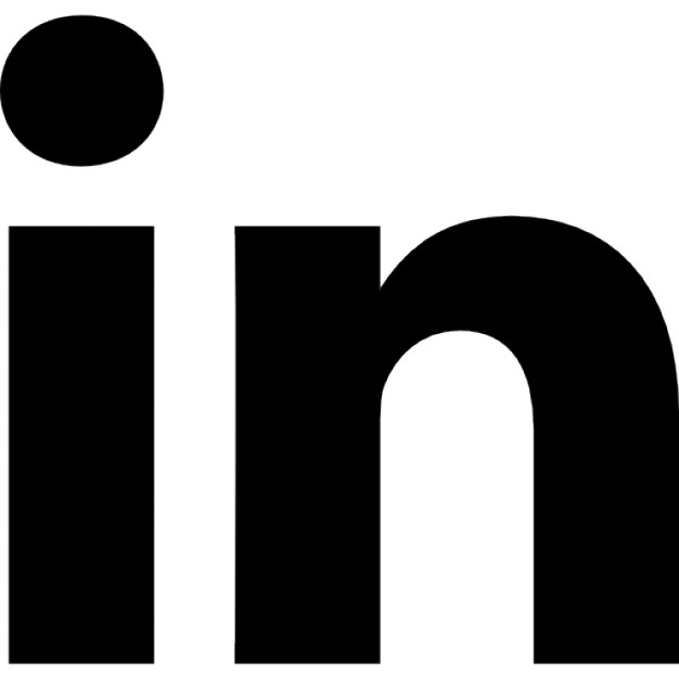 Black linkedin icon - Free black site logo icons