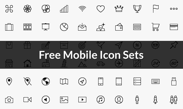 Freebie: Mobile App Icon Set (AI, EPS  PSD)