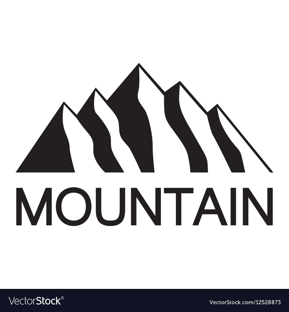 Extreme mountain icon simple style Royalty Free Vector Image
