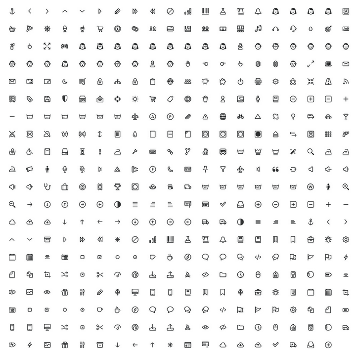 600 Gorgeous Black  White PNG Icons [Freebie]  Smashing Magazine