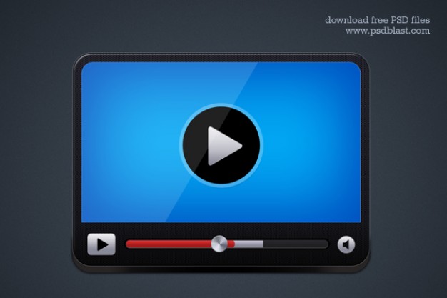 Video screen with play button Icons | Free Download