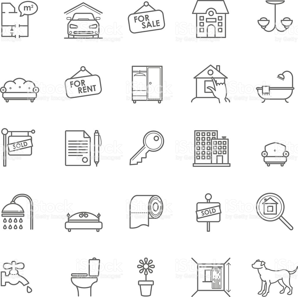 Real Estate Icons-vector Icon-free Vector Free Download