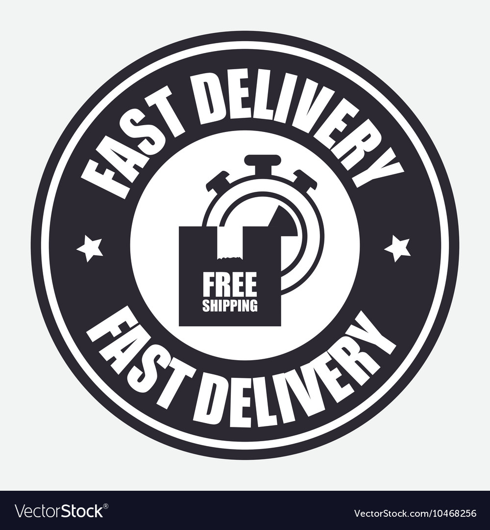 Free Delivery Icon Flat Style Royalty Free Vector Image