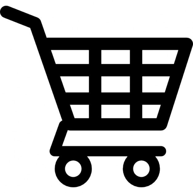 Shopping cart black shape - Free commerce icons