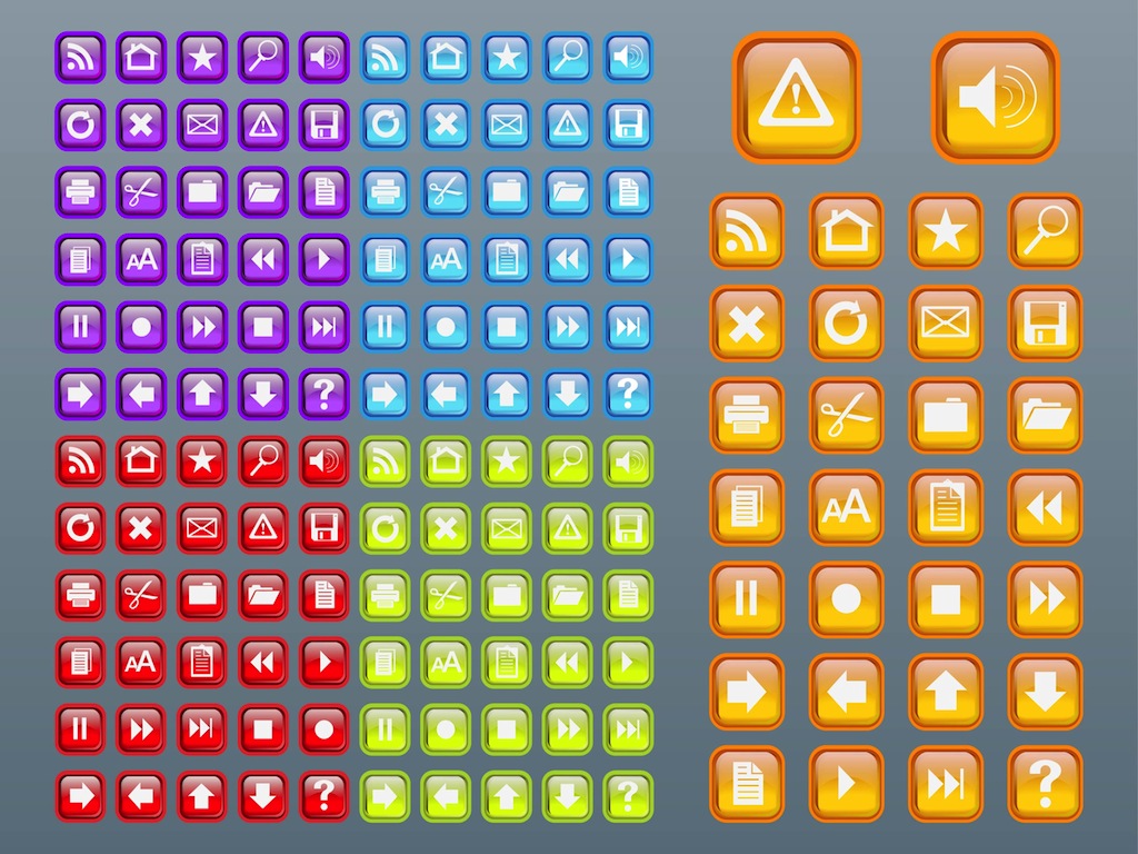 Square Icons Free Vector Art - (31616 Free Downloads)