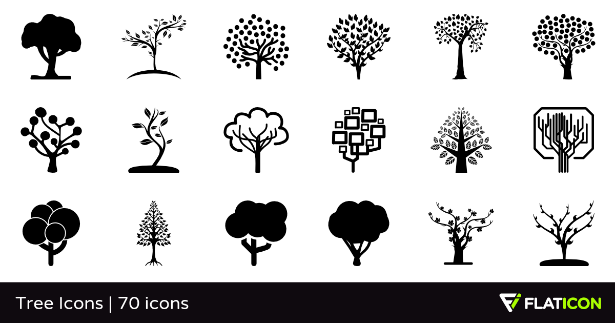 Free Different Trees Icons Vector - Download Free Vector Art 