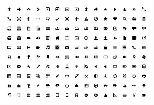 Great Collection of Free Vector Icons and Pictograms for 