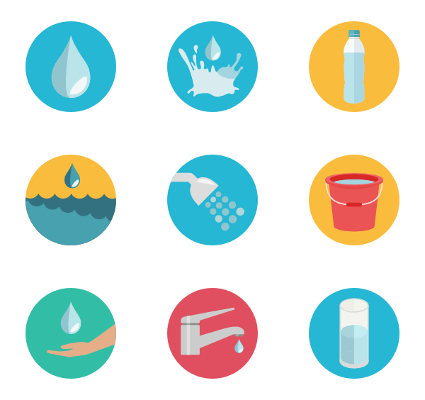 Water Drop Icons Stock Vector Art  More Images of Blob 501000462 