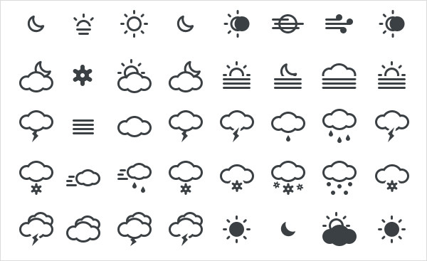 Weather Icons 15 | Free Vector Graphic Download