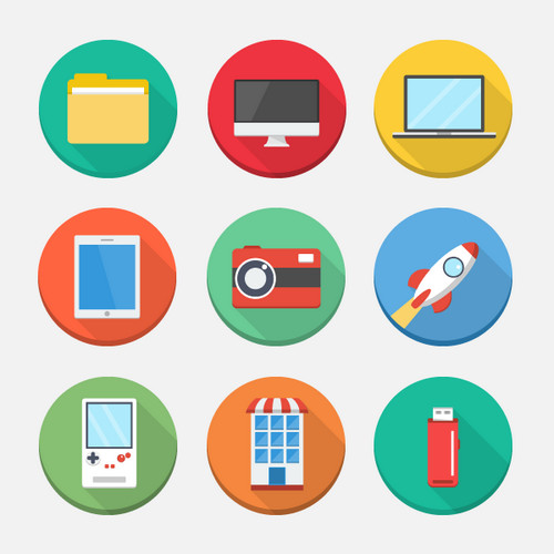 Coucou is a set of 64 fun and quirky icons. Available in .PSD, .AI 