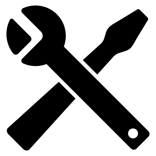 Wrench and hammer cross Icons | Free Download