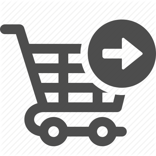 Shopping cart full of products icon Royalty Free Vector Clip Art 