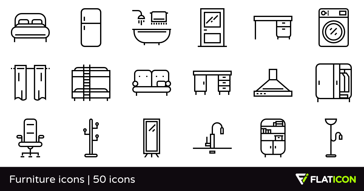 Furniture Icons Royalty Free Cliparts, Vectors, And Stock 