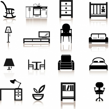 Library Icon, furniture icon, office | Stock Vector | Colourbox