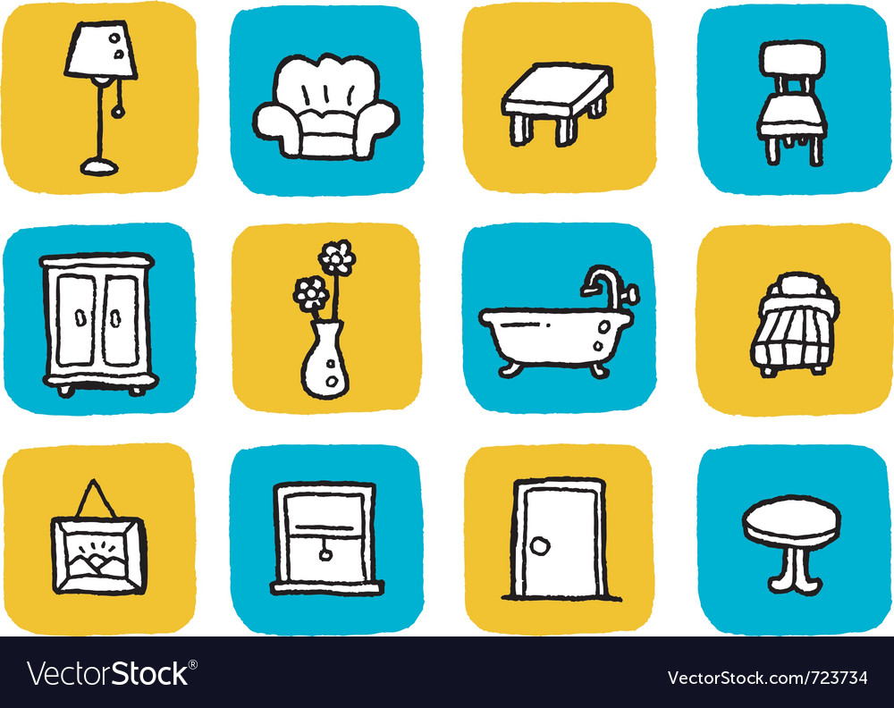 Home Decor and Furniture Icons by GraphicsFuel (Rafi) - Dribbble
