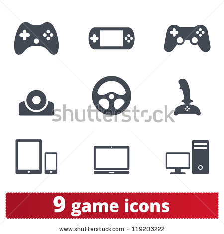 19 game control icon packs - Vector icon packs - SVG, PSD, PNG 