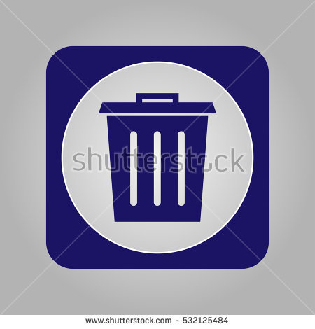 Vector Recycle Bin Trash and Garbage icon | Stock Vector | Colourbox