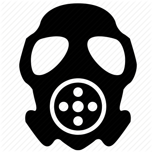 Chemical gas mask icon simple style Royalty Free Vector