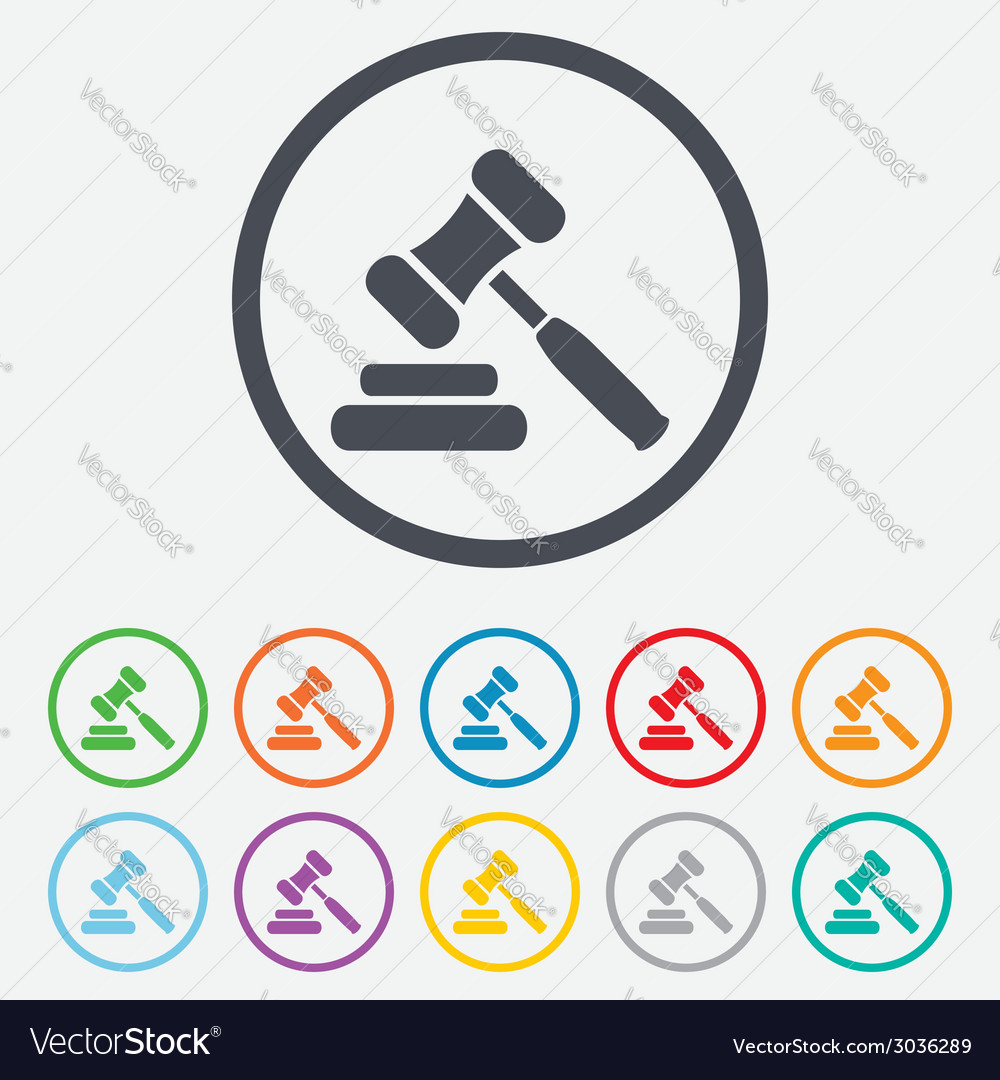 Court, gavel, hammer, judge, justice, law, lawsuit icon | Icon 