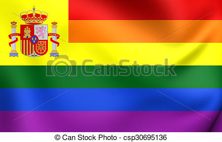 Stock Illustration of gay and rainbow peace flag k17321115 