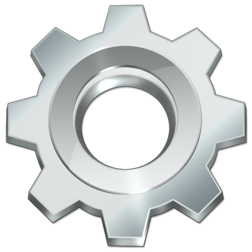 Round gear settings icon Royalty Free Vector Image