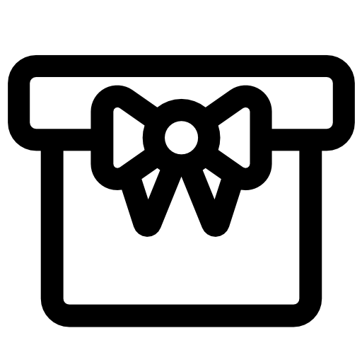 Anniversary gift box outline - Free other icons