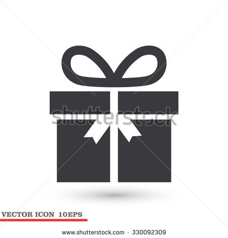 Holiday gifts gift boxes black  white vector icon set vector art 