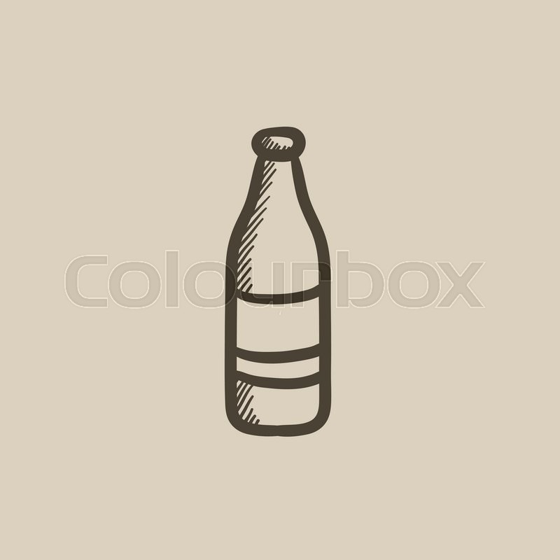 Drink in transparent glass bottle - Free food icons