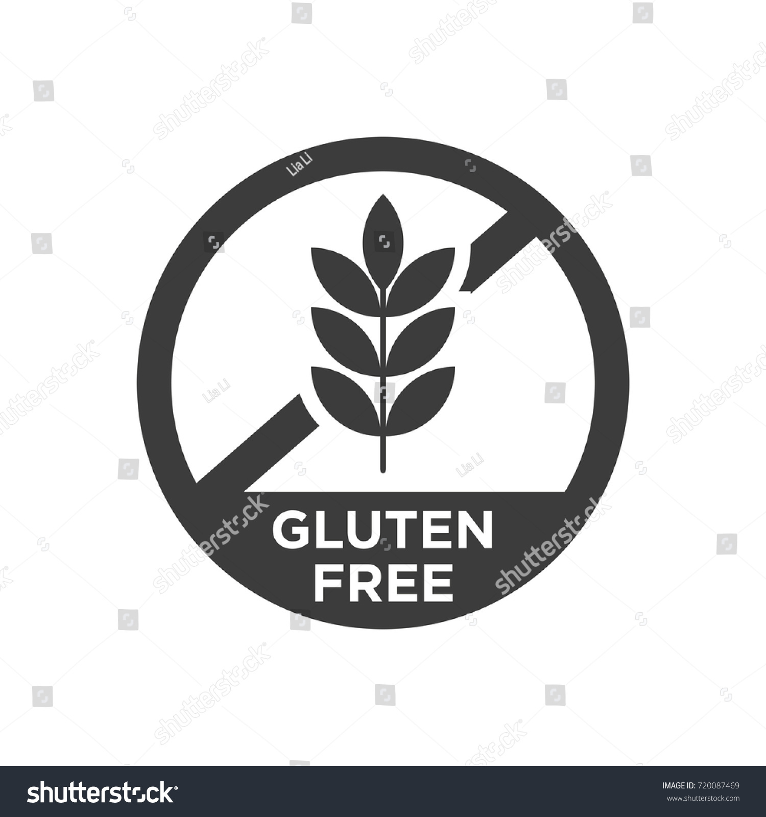 Gluten free icon vector Stock image and royalty-free vector files 