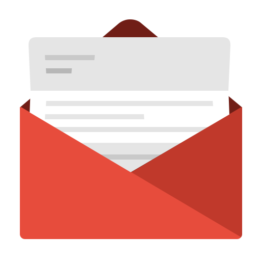 Circular, email, gmail, hotmail, mail, modern, red icon | Icon 