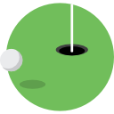 Gray golf icon - Free gray sport icons