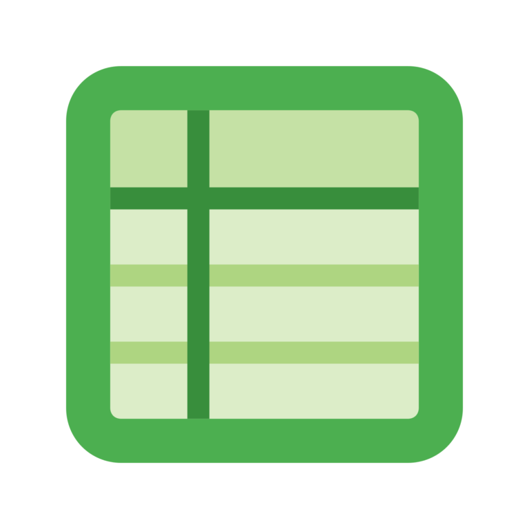 Google Sheets - Free interface icons