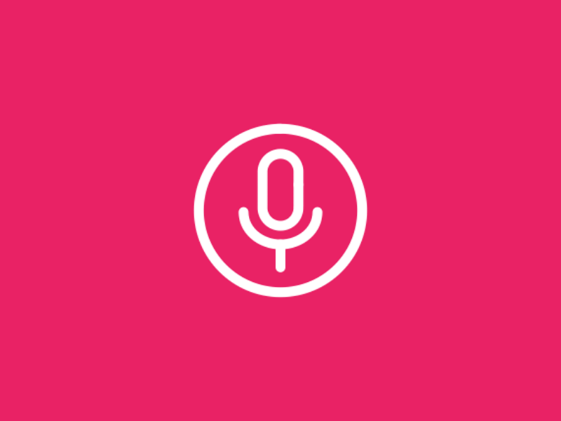Flat Voice Search Icon - FlatIcons