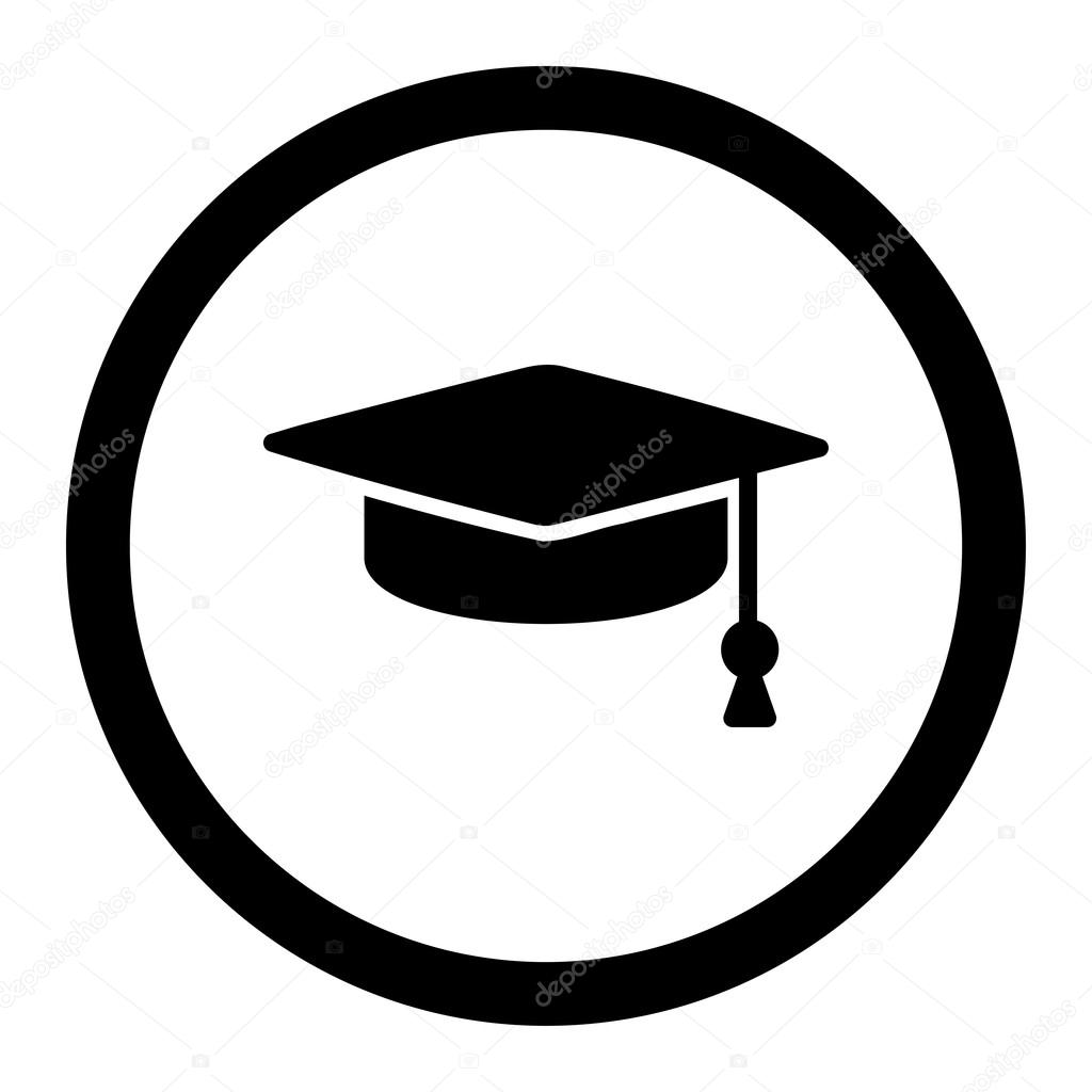 College Graduation Mortar Board Graduation Cap Vector Icon Set 