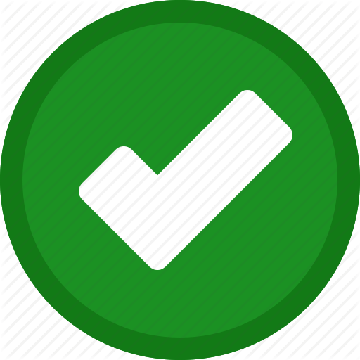 Checkmark green 1 Gloss Phone Button animation with transparent 