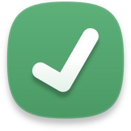 Green check mark icon in a box. Tick symbol in green color, vector 