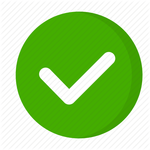 Flat Square Check Mark Green Icon Button Tick Symbol Stock Vector 