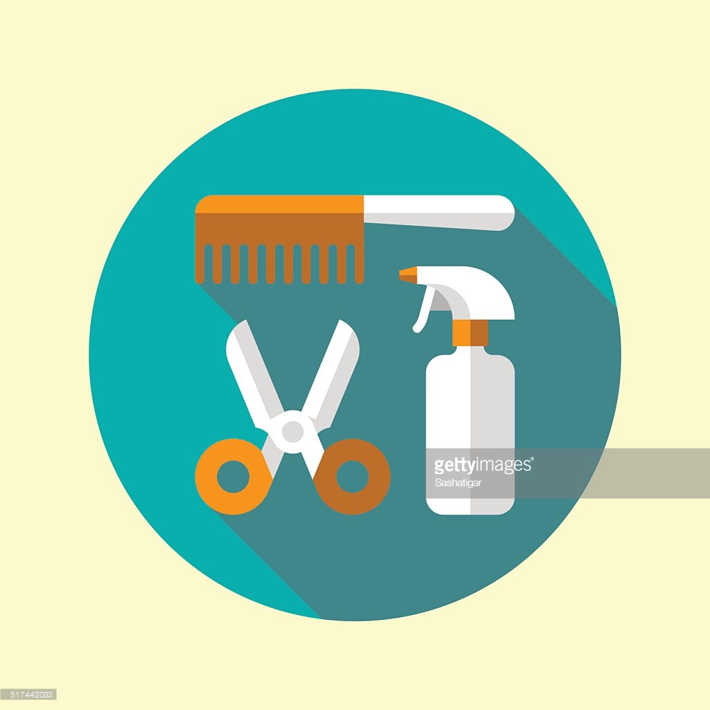 Comp set, grooming, hair set, salon, scissor, tools icon | Icon 