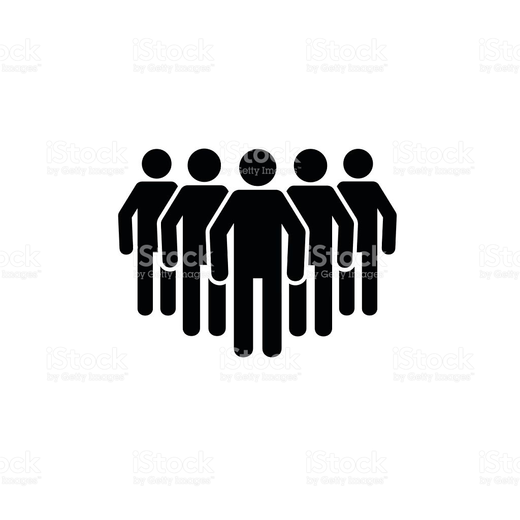Five People Friends Group Of Persons Vector Icon Royalty Free 