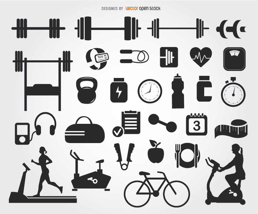 Hotel Icon Gym Clip Art - Red/white Clip Art at  - vector 
