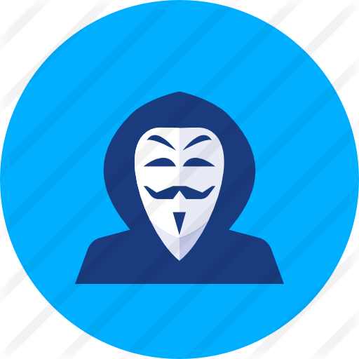 Anonymous, emoticon, hacker, mask, middle finger icon Icon.