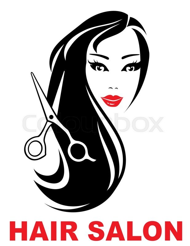 Hair salon flat icons set. stock vector. Illustration of 