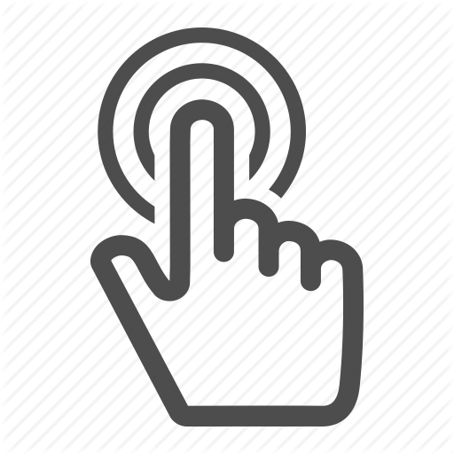 Cursor hand click icon simple black style Vector Image