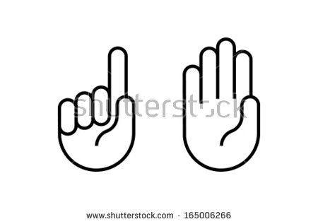 Hand icon collection - vector silhouette illustration - Buy this 